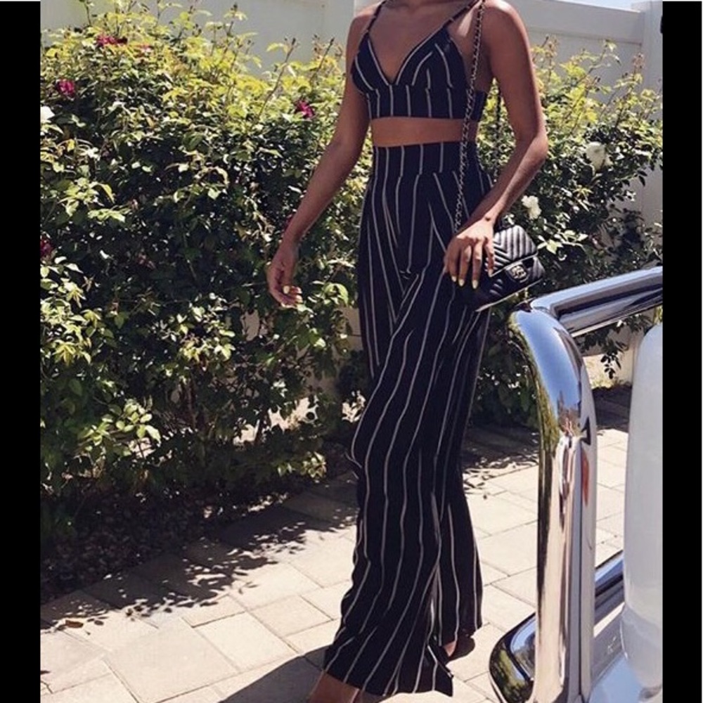 NW 2Pc Wide Leg Pants Set